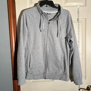 C9 by champion- XL-gray-long sleeve, full zipper, drawstring, but no hood jacket